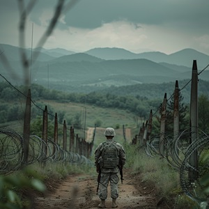 a_picture_of_a_soldier_in_a_DMZ